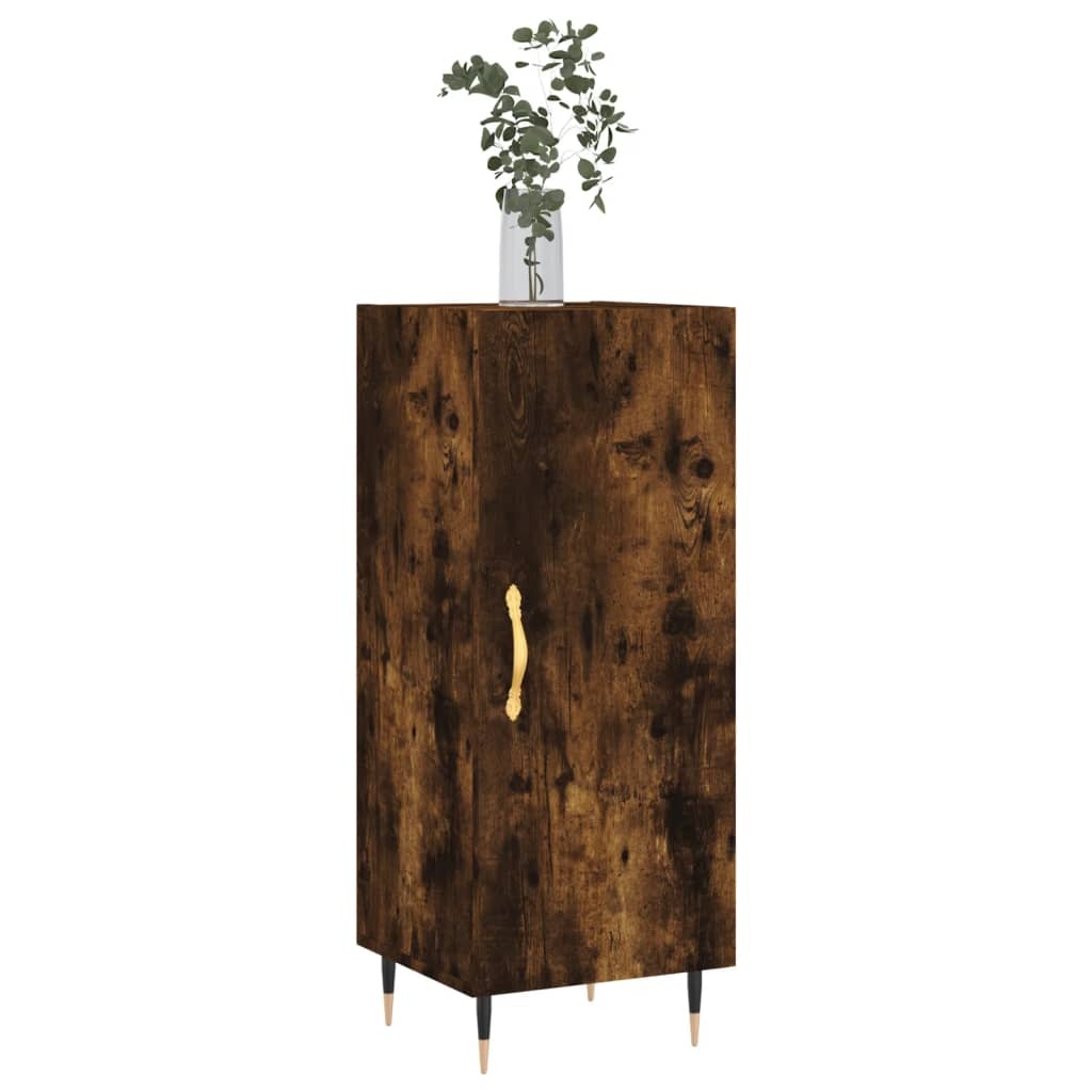 VidaXL Dressoir 34,5x34x90 cm bewerkt hout gerookt eiken