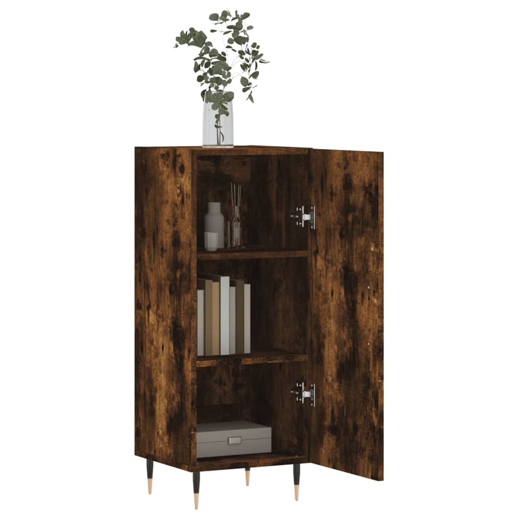 VidaXL Dressoir 34,5x34x90 cm bewerkt hout gerookt eiken