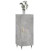 VidaXL Dressoir 34,5x34x90 cm bewerkt hout betongrijs