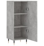 VidaXL Dressoir 34,5x34x90 cm bewerkt hout betongrijs