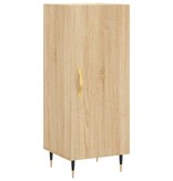VidaXL Dressoir 34,5x34x90 cm bewerkt hout sonoma eiken