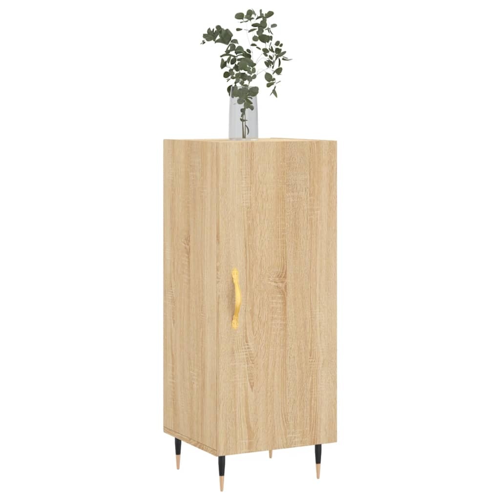 VidaXL Dressoir 34,5x34x90 cm bewerkt hout sonoma eiken
