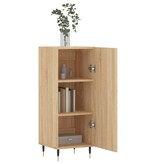 VidaXL Dressoir 34,5x34x90 cm bewerkt hout sonoma eiken