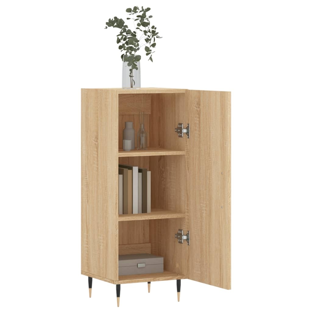 VidaXL Dressoir 34,5x34x90 cm bewerkt hout sonoma eiken