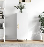 VidaXL Dressoir 34,5x34x90 cm bewerkt hout hoogglans wit