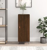VidaXL Dressoir 34,5x34x90 cm bewerkt hout bruineikenkleurig