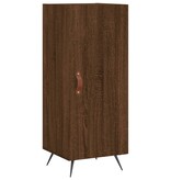 VidaXL Dressoir 34,5x34x90 cm bewerkt hout bruineikenkleurig