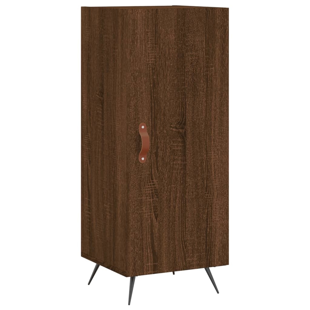 VidaXL Dressoir 34,5x34x90 cm bewerkt hout bruineikenkleurig