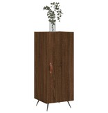 VidaXL Dressoir 34,5x34x90 cm bewerkt hout bruineikenkleurig