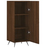 VidaXL Dressoir 34,5x34x90 cm bewerkt hout bruineikenkleurig