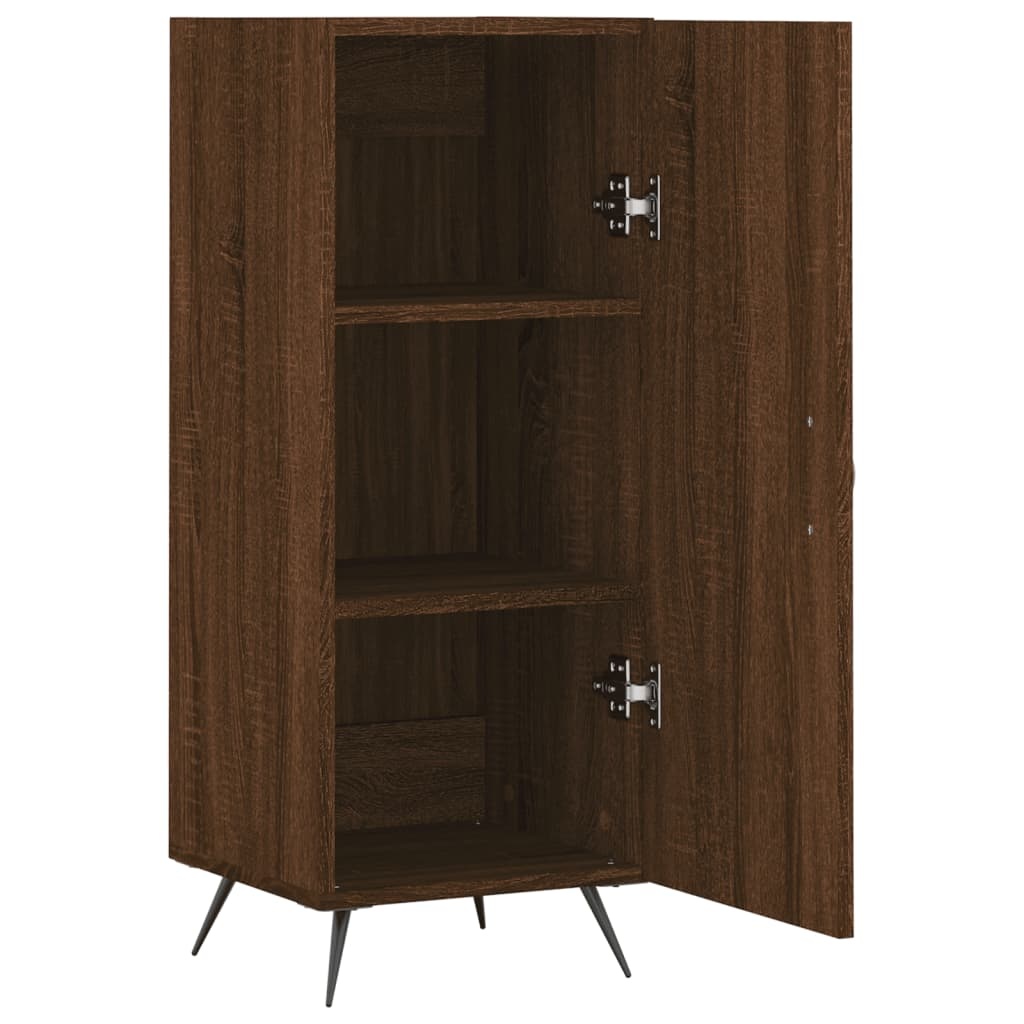 VidaXL Dressoir 34,5x34x90 cm bewerkt hout bruineikenkleurig