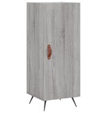 VidaXL Dressoir 34,5x34x90 cm bewerkt hout grijs sonoma eikenkleurig