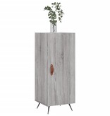 VidaXL Dressoir 34,5x34x90 cm bewerkt hout grijs sonoma eikenkleurig
