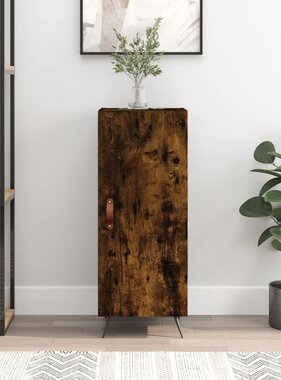 VidaXL Dressoir 34,5x34x90 cm bewerkt hout gerookt eiken