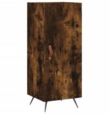 VidaXL Dressoir 34,5x34x90 cm bewerkt hout gerookt eiken