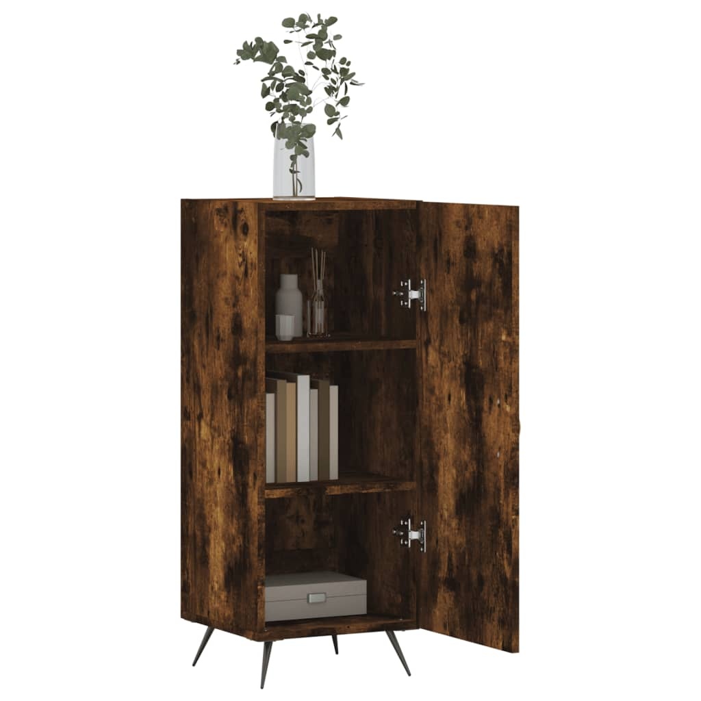 VidaXL Dressoir 34,5x34x90 cm bewerkt hout gerookt eiken