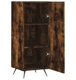 VidaXL Dressoir 34,5x34x90 cm bewerkt hout gerookt eiken