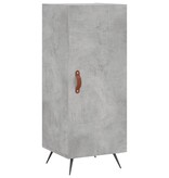 VidaXL Dressoir 34,5x34x90 cm bewerkt hout betongrijs