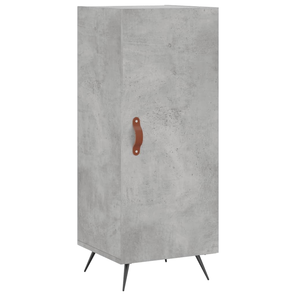 VidaXL Dressoir 34,5x34x90 cm bewerkt hout betongrijs