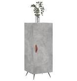 VidaXL Dressoir 34,5x34x90 cm bewerkt hout betongrijs