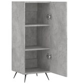 VidaXL Dressoir 34,5x34x90 cm bewerkt hout betongrijs