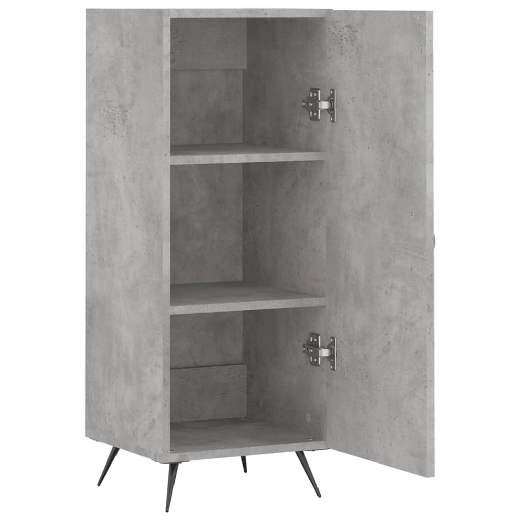 VidaXL Dressoir 34,5x34x90 cm bewerkt hout betongrijs