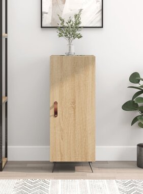 VidaXL Dressoir 34,5x34x90 cm bewerkt hout sonoma eiken