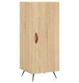 VidaXL Dressoir 34,5x34x90 cm bewerkt hout sonoma eiken