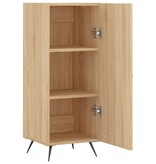 VidaXL Dressoir 34,5x34x90 cm bewerkt hout sonoma eiken