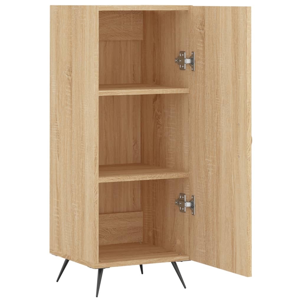 VidaXL Dressoir 34,5x34x90 cm bewerkt hout sonoma eiken