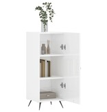 VidaXL Dressoir 34,5x34x90 cm bewerkt hout hoogglans wit