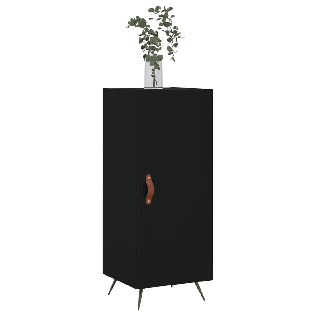 VidaXL Dressoir 34,5x34x90 cm bewerkt hout zwart