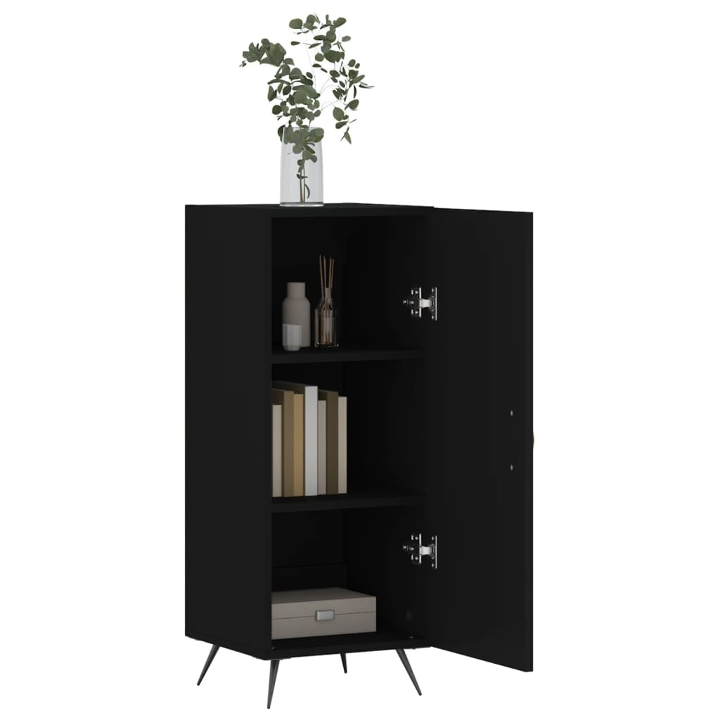 VidaXL Dressoir 34,5x34x90 cm bewerkt hout zwart