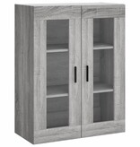 VidaXL Hangkast 69,5x34x90 cm grijs sonoma eikenkleurig