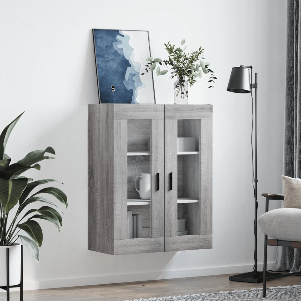 VidaXL Hangkast 69,5x34x90 cm grijs sonoma eikenkleurig