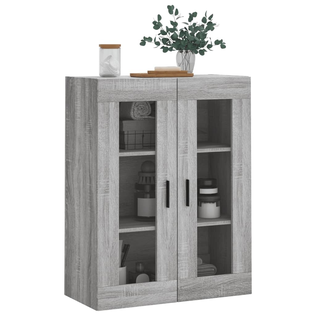 VidaXL Hangkast 69,5x34x90 cm grijs sonoma eikenkleurig
