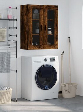 VidaXL Hangkast 69,5x34x90 cm gerookt eikenkleurig