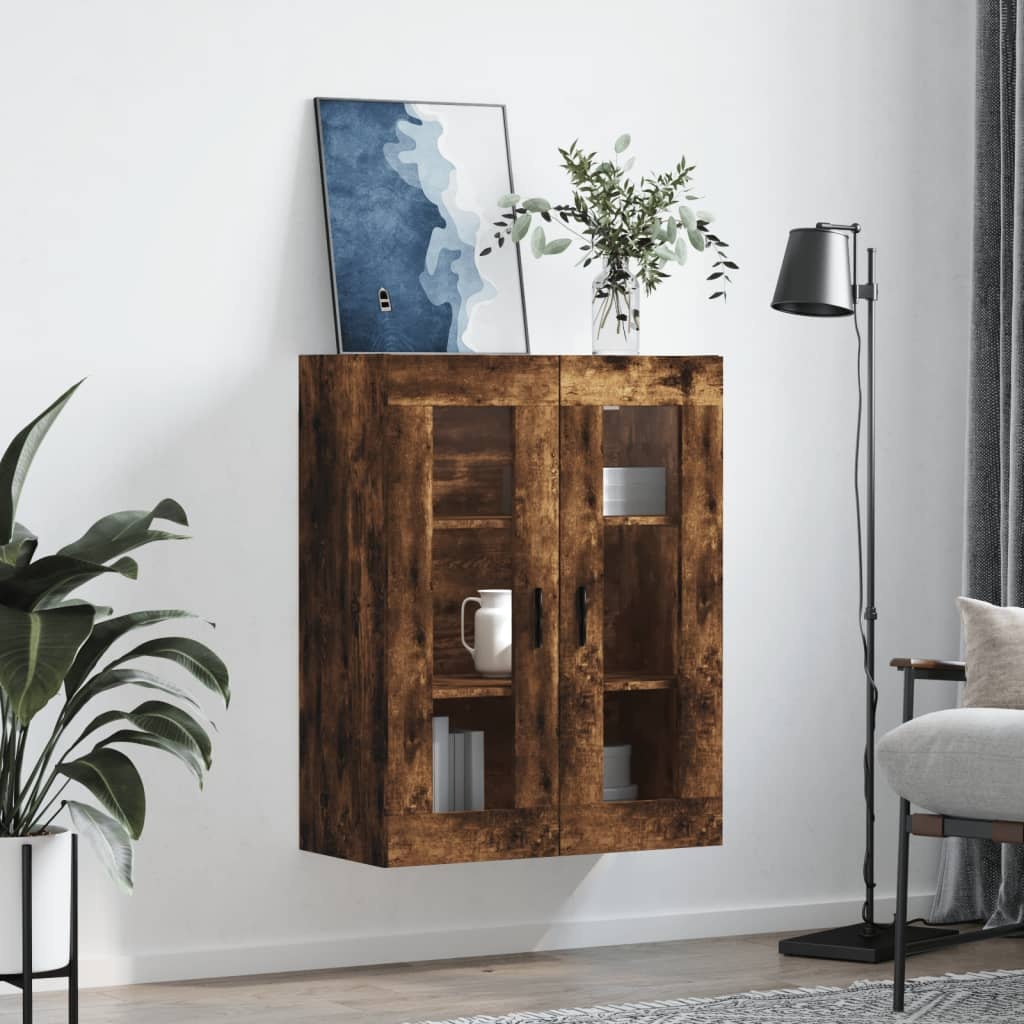 VidaXL Hangkast 69,5x34x90 cm gerookt eikenkleurig