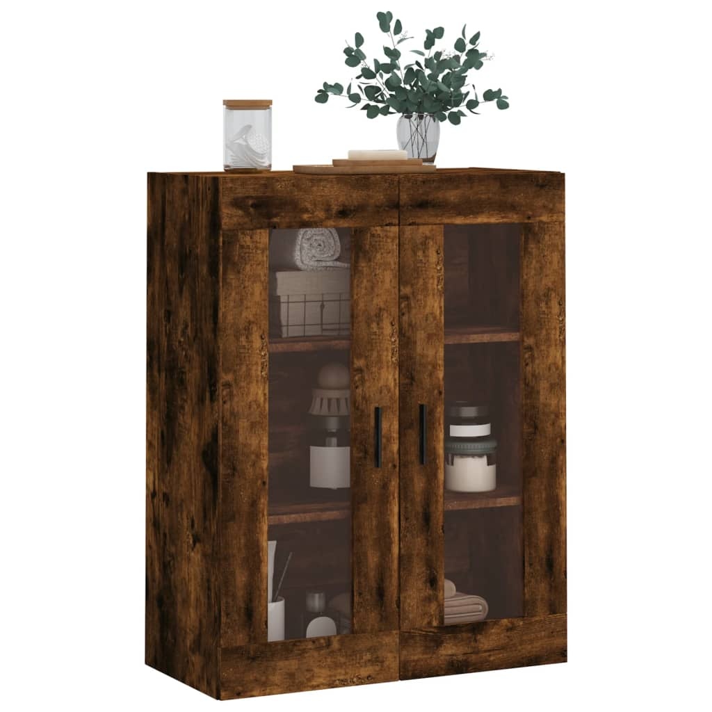 VidaXL Hangkast 69,5x34x90 cm gerookt eikenkleurig