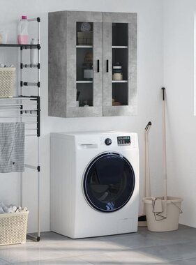 VidaXL Hangkast 69,5x34x90 cm betongrijs