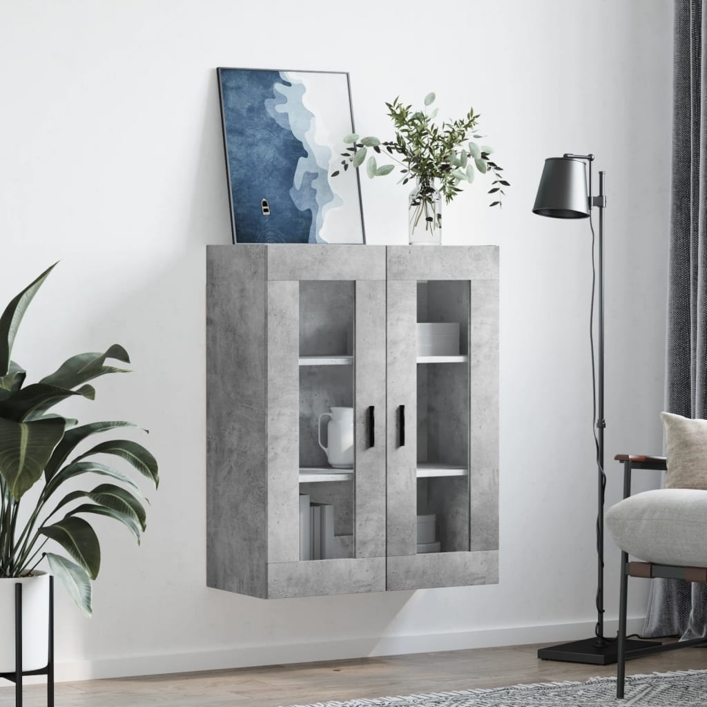 VidaXL Hangkast 69,5x34x90 cm betongrijs