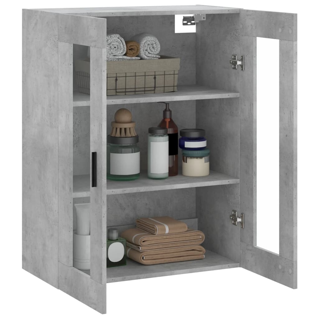 VidaXL Hangkast 69,5x34x90 cm betongrijs