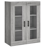VidaXL Wandkast 69,5x34x90 cm grijs sonoma eikenkleurig