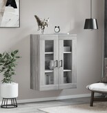 VidaXL Wandkast 69,5x34x90 cm grijs sonoma eikenkleurig