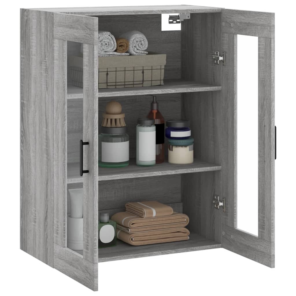 VidaXL Wandkast 69,5x34x90 cm grijs sonoma eikenkleurig