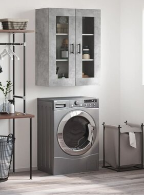 VidaXL Wandkast 69,5x34x90 cm betongrijs