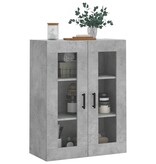 VidaXL Wandkast 69,5x34x90 cm betongrijs