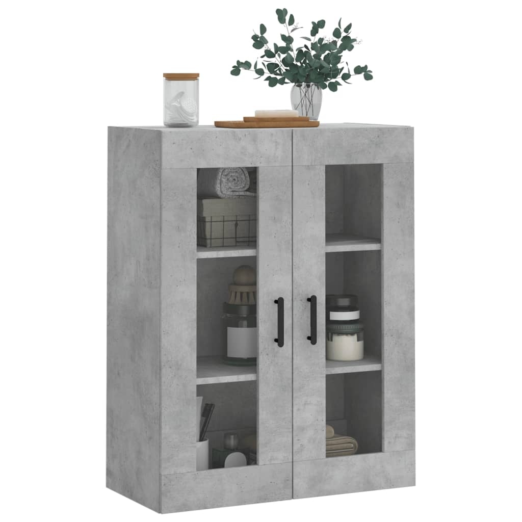 VidaXL Wandkast 69,5x34x90 cm betongrijs
