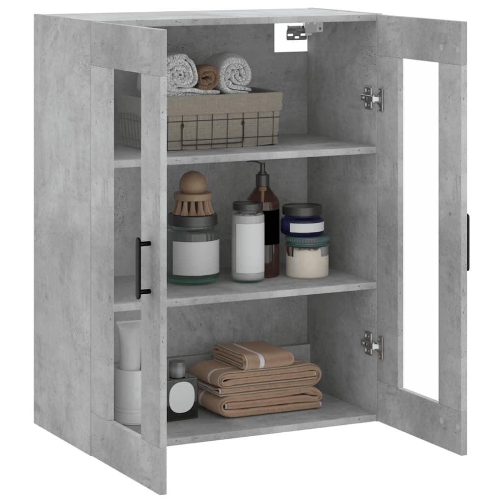 VidaXL Wandkast 69,5x34x90 cm betongrijs