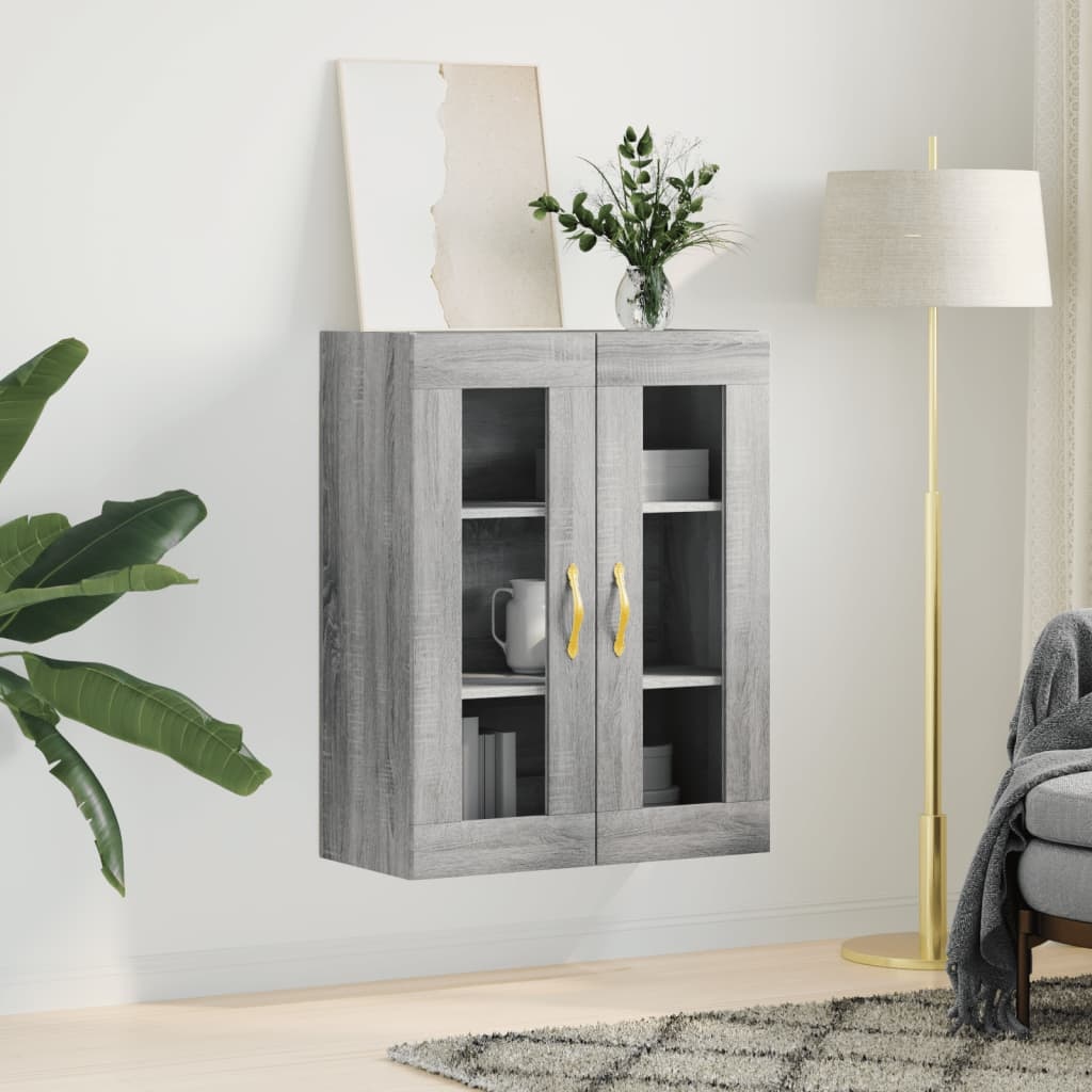 VidaXL Wandkast 69,5x34x90 cm grijs sonoma eikenkleurig